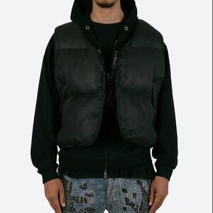 MNML NWT EZ Puffer Vest in Black Unisex Size Large